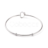 Non-Tarnish 201 Stainless Steel Hollow Out Heart Bangle BJEW-P285-01P-1