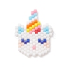 Handmade Loom Pattern Seed Beads PALLOY-MZ00116-1