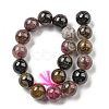 Natural Multicolor Tourmaline Beads strands G-C076-8mm-10-4