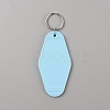 Plastic Blank Motel Keychain KEYC-WH0034-29C-1