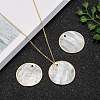 Natural Capiz Shell Pendants X-SHEL-T012-07A-6