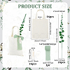 16Pcs Rectangle Polycotton Tote Bags ABAG-PH0001-77-2