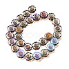 Electroplated Transparent Glass Beads Strands GL-CBA98F0-05E-3