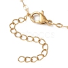 2.5MM Brass Dapped Chain Slider Necklace Making AJEW-JB01545-01-4