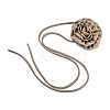 Fabric Rose Tie Choker Necklaces for Women LS-NJEW-Z022-01M-2