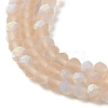 Transparent Glass Beads Strands X1-EGLA-A034-T4mm-MB20-4