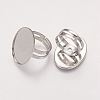 Brass Pad Ring Bases X-KK-B648-P-2
