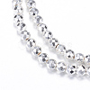 Electroplate Non-magnetic Synthetic Hematite Bead Strands G-Q465-24S-1