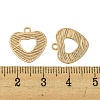 Brass Etched Metal Embellishments Pendants KKC-D001-04KCG-3