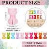 300Pcs Opaque Acrylic Kitten Beads MACR-ME0001-09-2