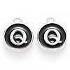 Platinum Plated Alloy Charms LS-ENAM-S118-02Q-P-1
