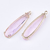 Transparent Glass Pendants GLAA-T007-15E-2