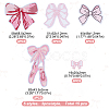 Bowknot Polyester Embroider Thread Iron on/Sew On Patches PATC-HY0001-63-2