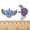 Eletroplated Natural Druzy Agate Pendants G-G131-03P-3