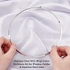 Unicraftale 2Pcs 2 Colors 304 Stainless Steel Wire Wrap Collar Necklaces Set for Women NJEW-UN0001-34-4