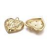 Hammered Brass Micro Pave Clear Cubic Zirconia Pendants KK-F821-14G-2