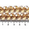 Electroplate Transparent Glass Beads Strands EGLA-A035-T10mm-A17-4