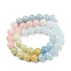 Natural Morganite Beads Strands G-P503-10MM-01-1