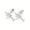 304 Stainless Steel Stud Earrings STAS-K291-13C-P-1