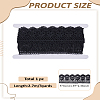 3 Yards Polyester Flower Lace Trim OCOR-LP0002-30A-2