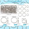 100Pcs Iron Split Key Rings IFIN-FS0001-65B-4
