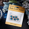 6Pcs Brass Micro Pave Clear Cubic Zirconia Pendants KK-BBC0010-32-6