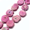Natural Druzy Quartz Crystal Beads Strands G-F582-A-2