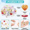 100Pcs 10 Colors Electroplate Baking Paint Glass Beads EGLA-YW0005-64-3