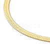 Ion Plating(IP) 304 Stainless Steel Herringbone Chain Necklace for Men Women NJEW-E076-04A-G-2