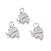 Brass Micro Pave Cubic Zirconia Pendants KK-G374-26-2