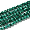 Natural Malachite Beads Strands G-O166-07A-6mm-1