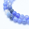 Natural Blue Chalcedony Beads Strands G-G765-30-10mm-3