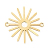 Brass Connector Charms KK-H435-10G-2