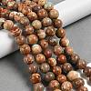 Dyed Natural Regalite/Imperial Jasper/Sea Sediment Jasper Beads Strands G-B124-C03-11-5