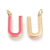 Brass Enamel Pendants KK-R139-01U-2