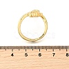 Brass Cuff Rings for Women RJEW-F184-08I-G-5
