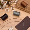 3 Roll 3 Colors Flat Waxed Polyester Thread String YC-CL0001-01B-4