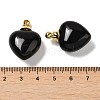Natural Obsidian Perfume Bottle Pendants G-Z039-03G-04-3
