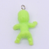 Opaque Plastic Pendants KY-WH0024-12H-2