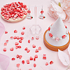 SUNNYCLUE 200Pcs 10 Styles Valentine's Day Theme Handmade Polymer Clay Beads CLAY-SC0001-72-4