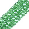Electroplate Transparent Glass Beads Strands LS-EGLA-A035-T3mm-A21-1