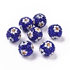 Polymer Clay Rhinestone Beads RB-L029-03D-1