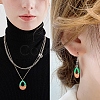 Transparent and Opaque Resin & Walnut Wood Pendants RESI-SZ0001-05-4