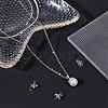 Anti-Tarnish 4Pcs Sterling Silver Screw Eye Pin Cup Peg Bails STER-BBC0002-05P-4