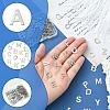 104Pcs 26 Styles Letter A~Z 304 Stainless Steel Alphabet Letter Charms STAS-FS0001-67-2