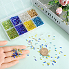 8 Style Round Glass Seed & Round Bugle Beads SEED-SC0001-40-3