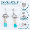 20 Pairs 304 Stainless Steel Stud Earring Findings STAS-UN0049-52-5