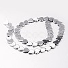 Electroplate Non-magnetic Synthetic Hematite Bead Strands G-F300-23E-01-2