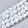 Electroplate Glass Beads Strands X-EGLA-T019-07A-1