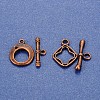 Mixed Tibetan Style Toggle Clasps TIBE-PH0004-11-4